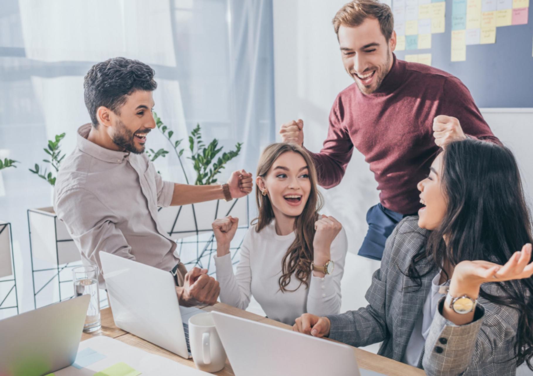 Financial planning discussion workspace in Hamilton office